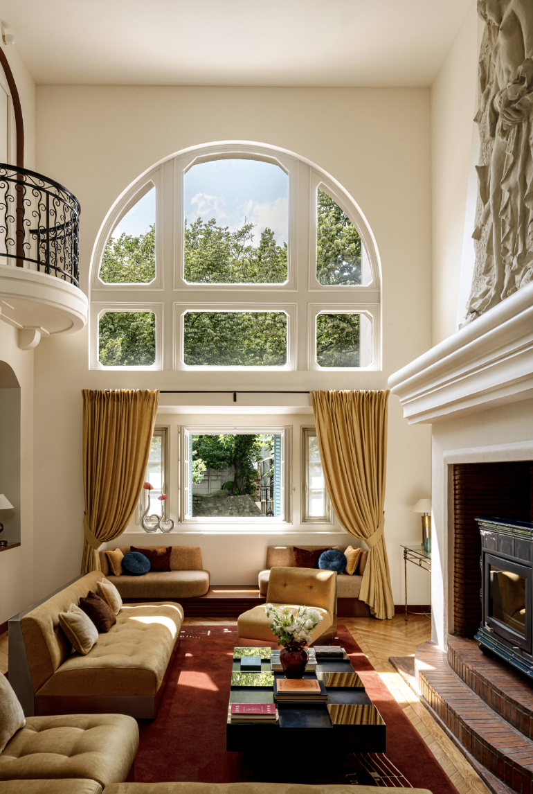 Une des pièces de vie de la villa © Villa Junot