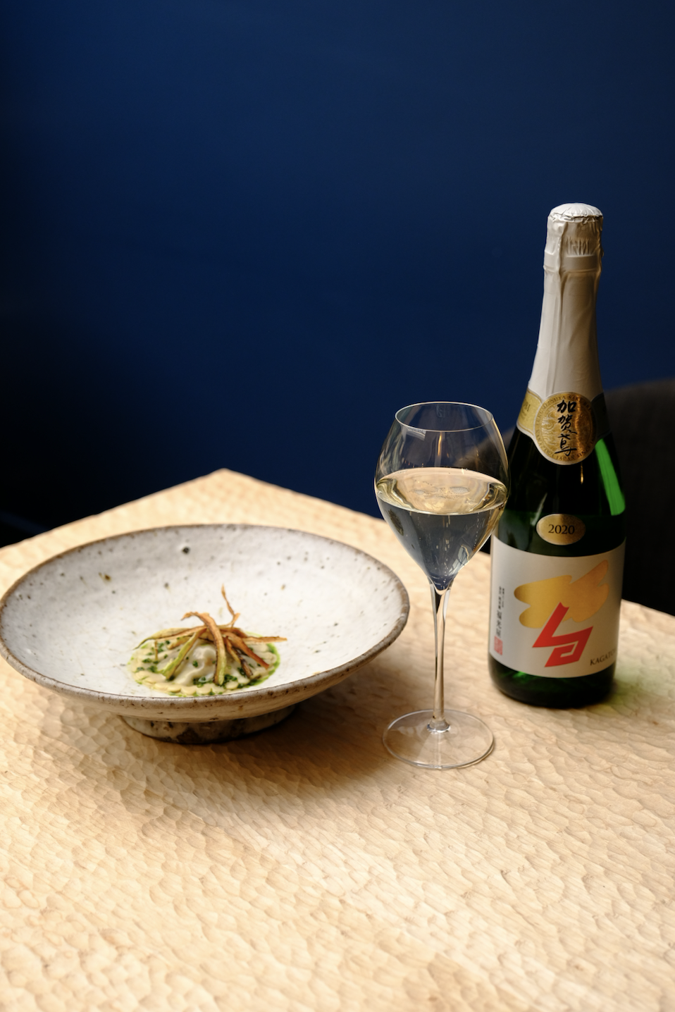 Un saké pétillant proposé à la Maison du Saké © La Maison du Saké