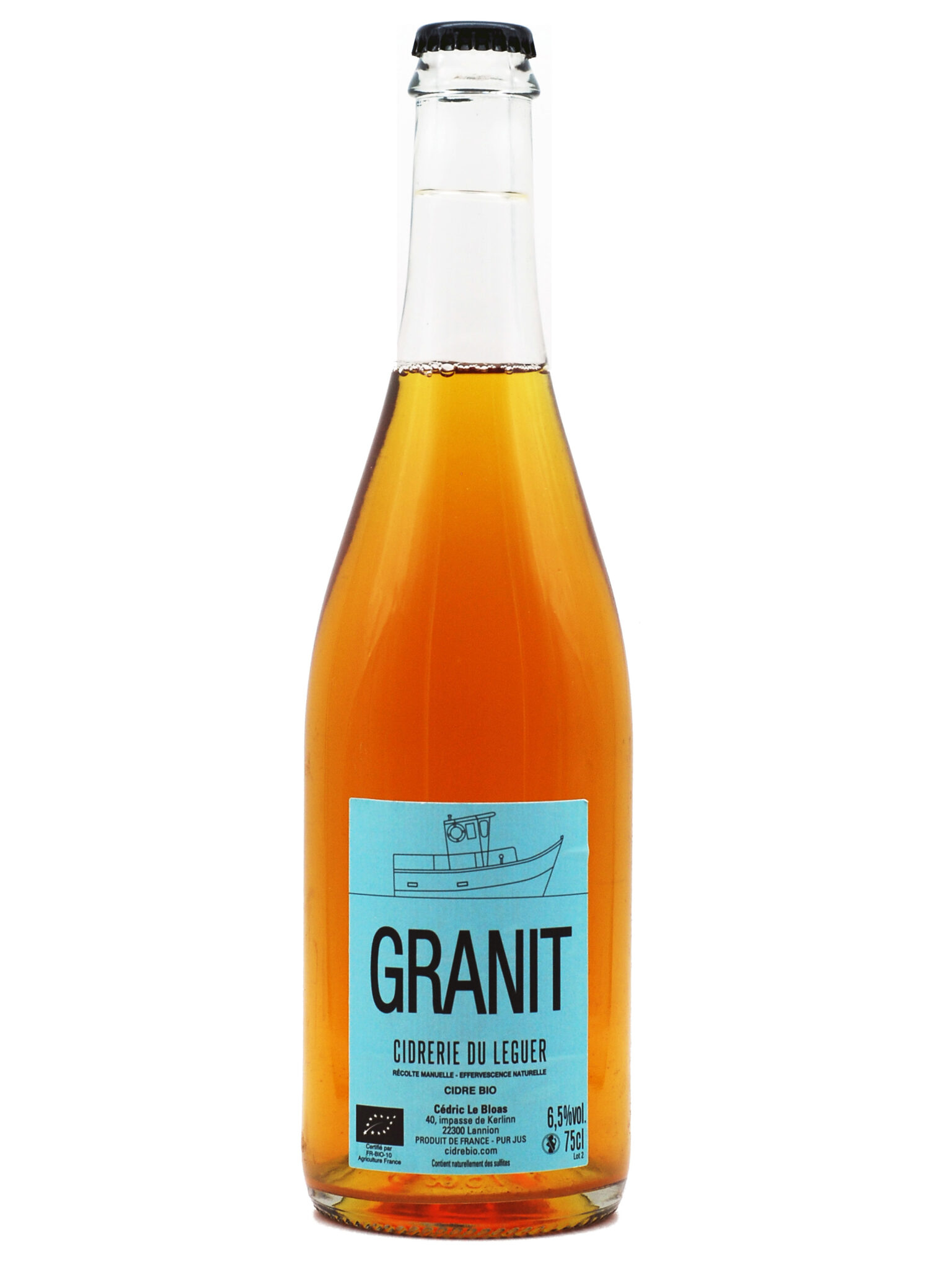 Granit, un cidre brut avec une belle minéralité © Cidrerie du Léguer