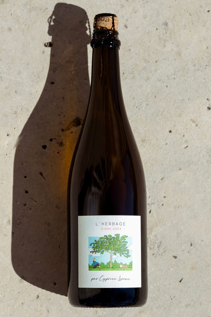La cuvée Herbage du jeune producteur Cyprien Lireux © Cyprien Lireux