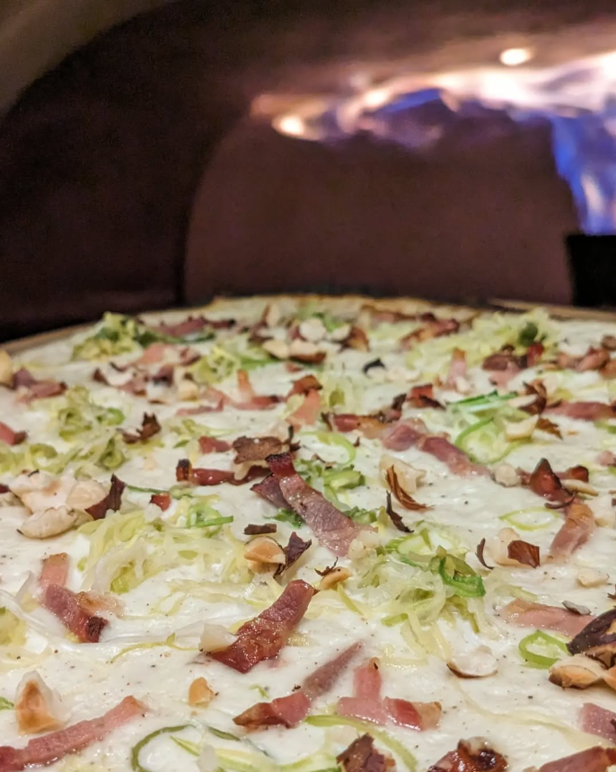 Les formidables flammekueches de chez Schmoutz © Schmoutz