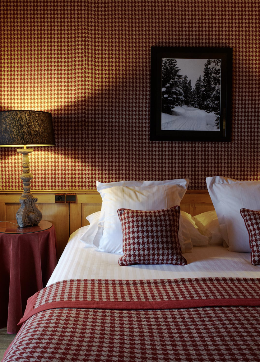 Une des chambres de l'hôtel © Hôtel Mont-Blanc Megève