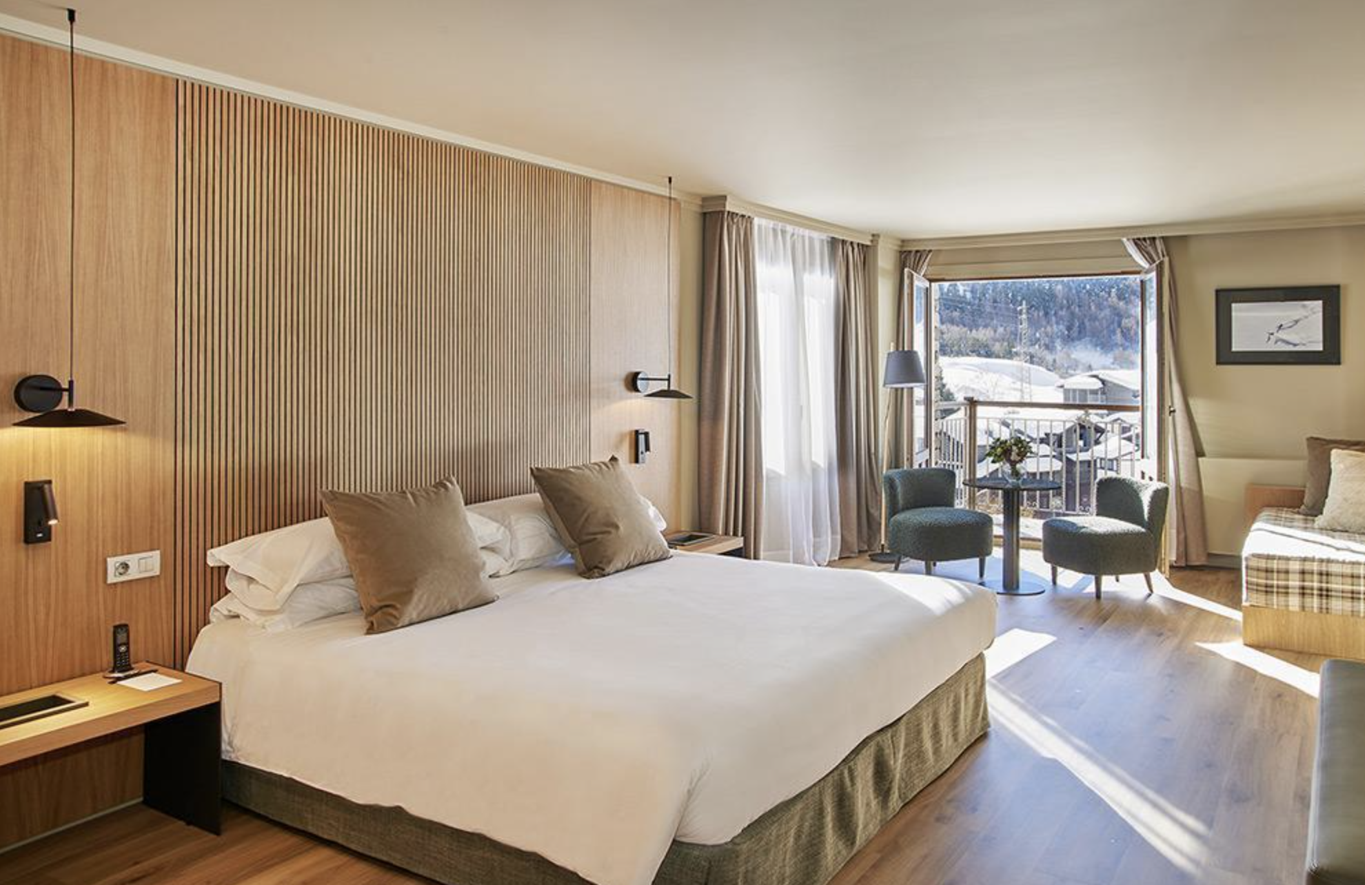 Une des chambres de l'hôtel © Serras Andorre