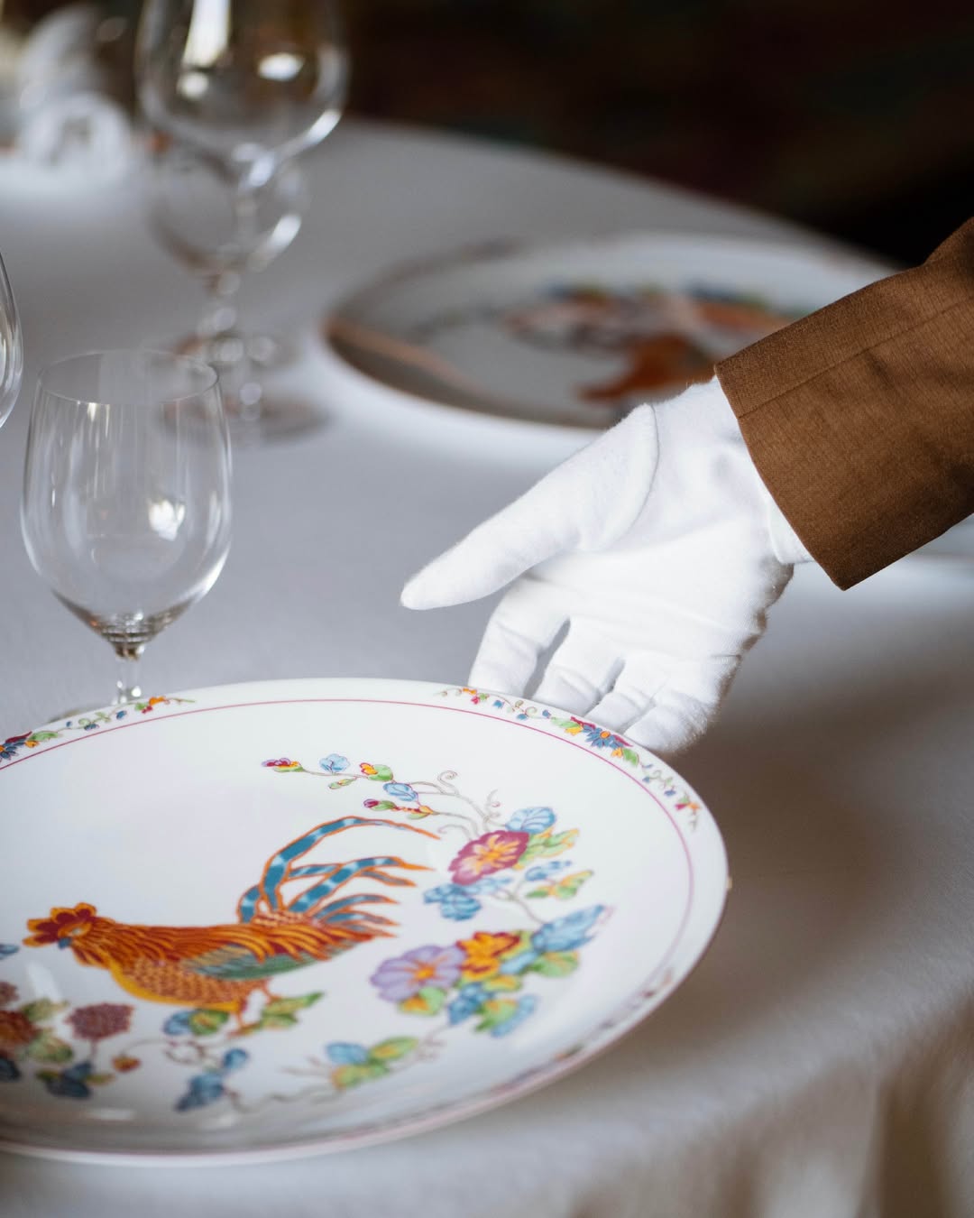 L'art de la table du restaurant © Le Chantecler