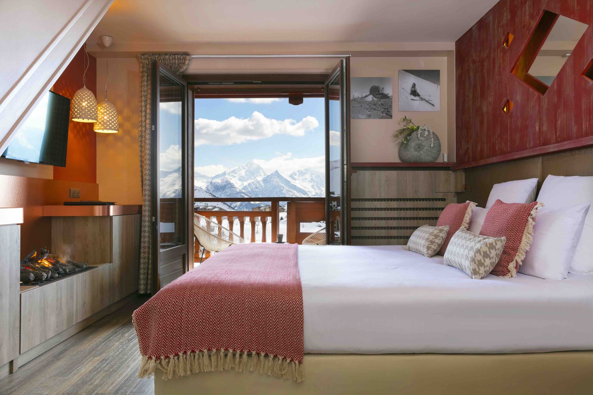 Réserver une suite vue sur les montagnes à l'hôtel Grandes Rousses © Grandes Rousses