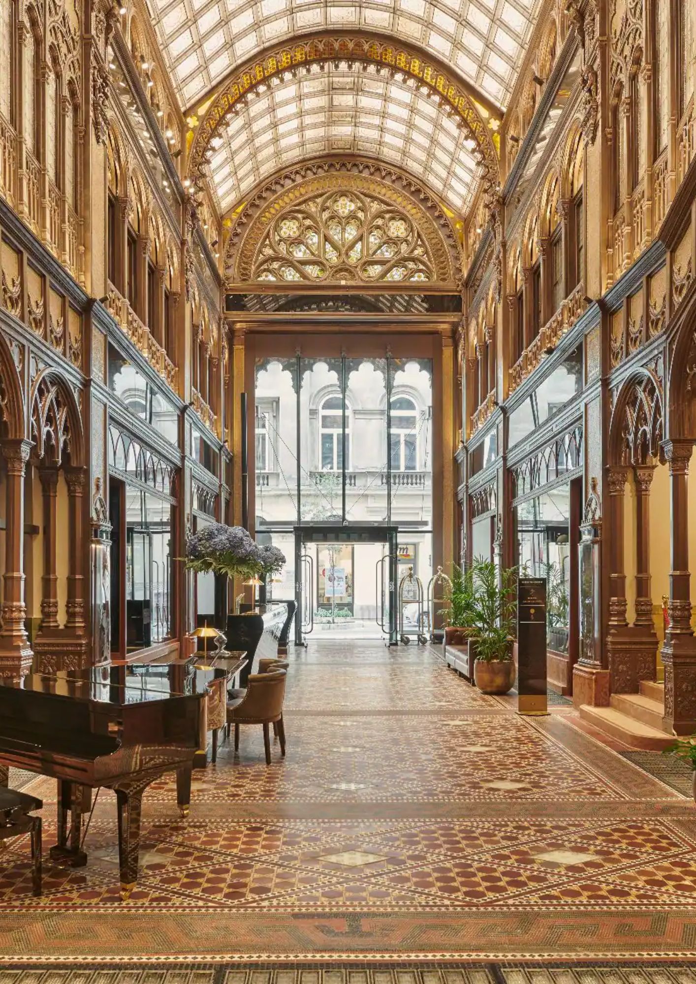 Le lobby de l'hôtel à Budapest © Párisi Udvar Hotel Budapest
