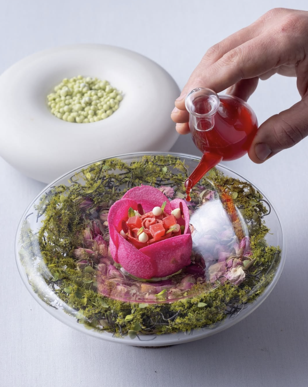 A la carte du restaurant La Colombe, installé sur les hauteurs de Constantia © La Colombe