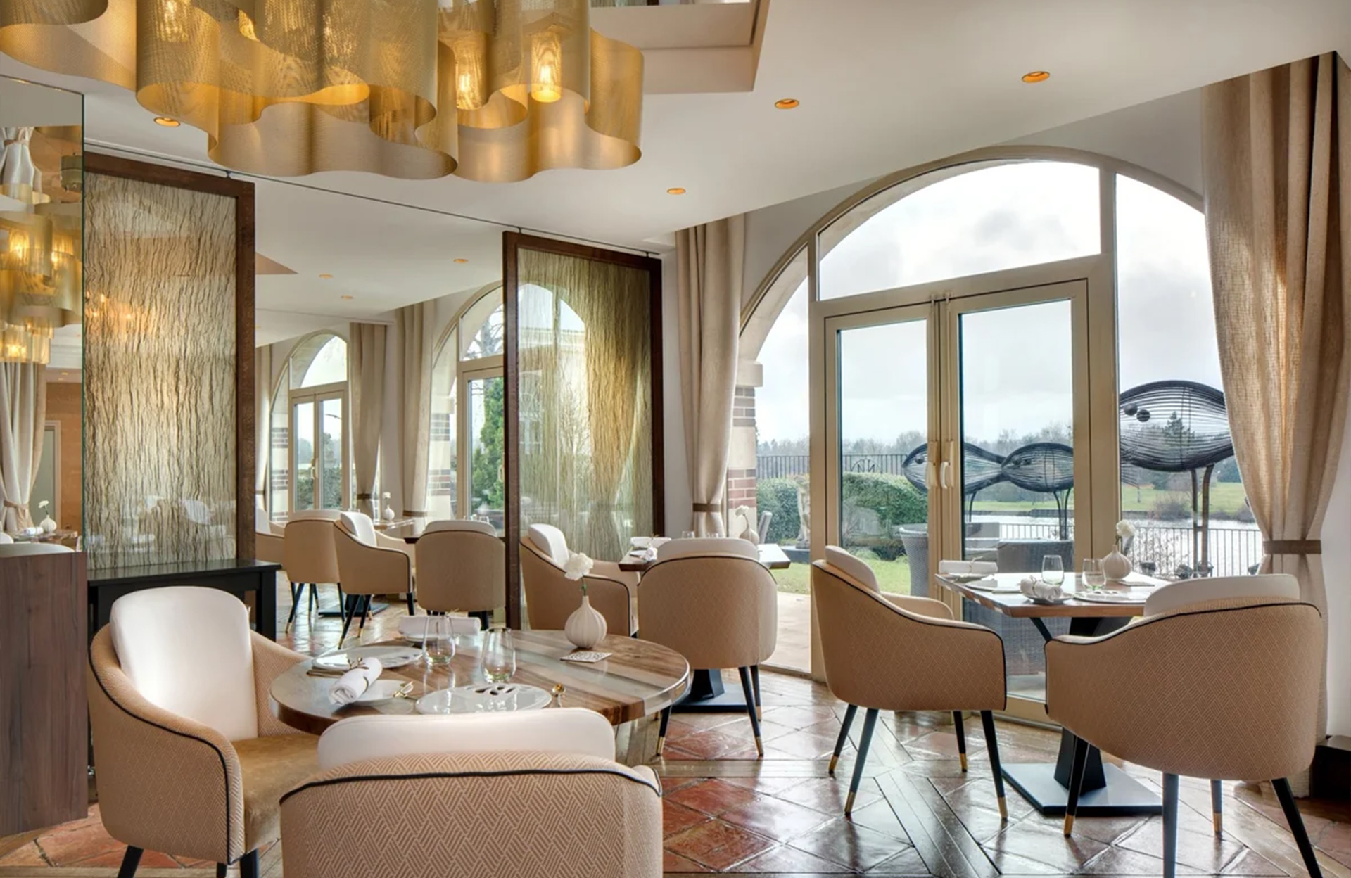 Le restaurant de l'hôtel La Côte Saint Jacques & Spa