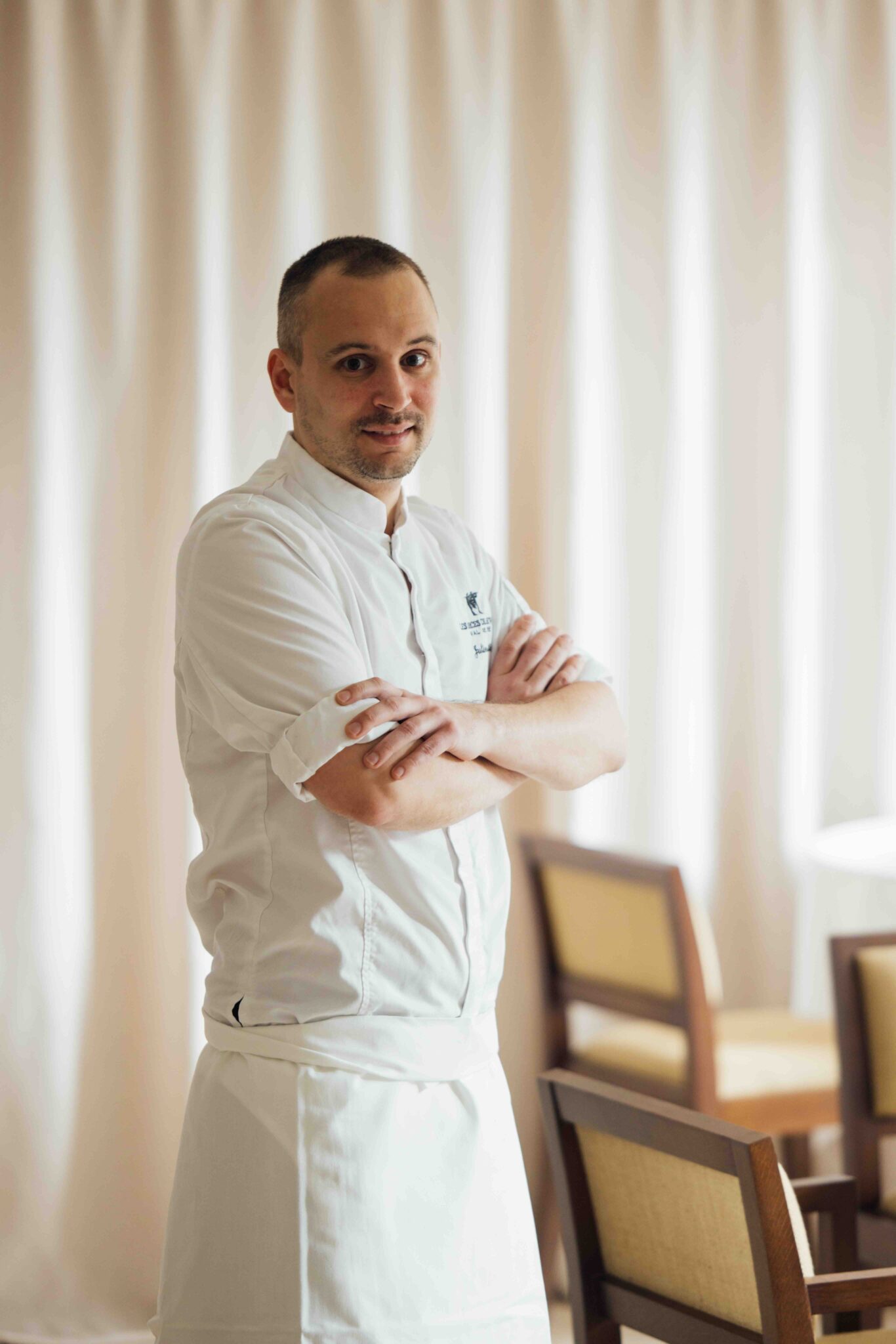 Julien Martin, chef au restaurant L'Auberge des Citeaux à l'hôtel Les Sources de Vougeot © Agence Pancake