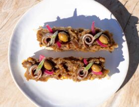 Recette de la focaccia comme une pissaladière du chef Pierrick Cizeron