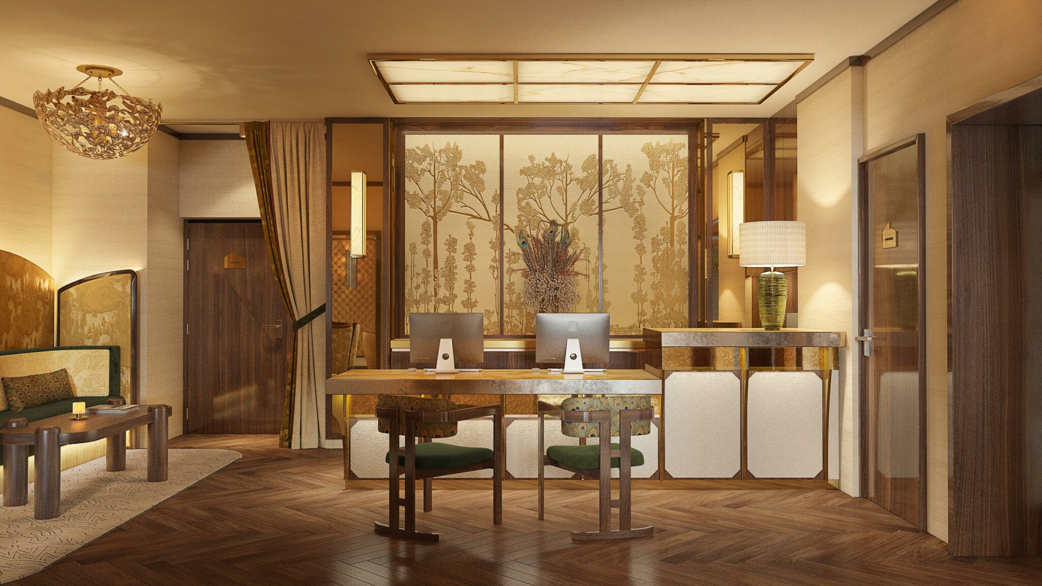 Le lobby de l'hôtel © La Bourdonnais