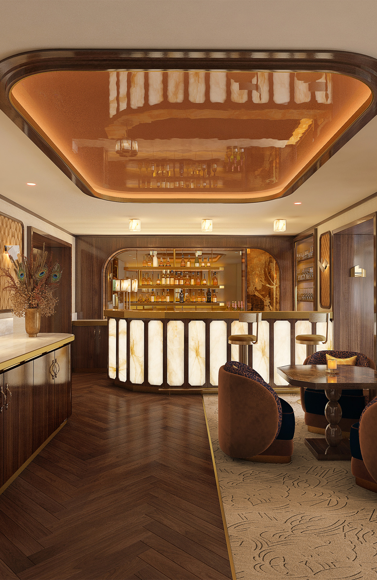 Le bar de l'hôtel 4 étoiles proche de la Tour Eiffel, La Bourdonnais