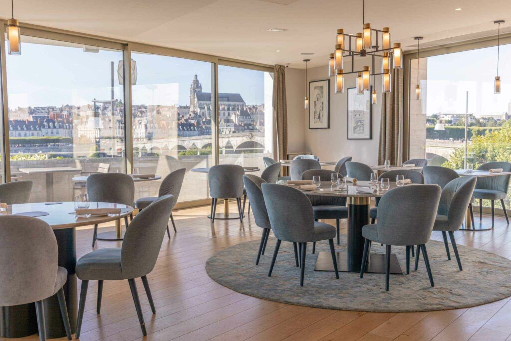 Le restaurant gastronomique L’Amour Blanc à Fleur de Loire © Fleur de Loire