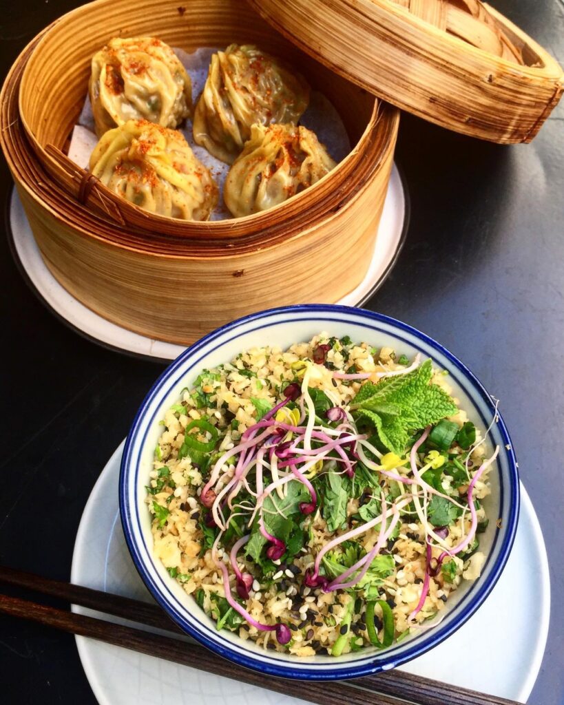 Dim sum au bœuf épicé et taboulé de céleri-rave chez Les P’tites Bouchées à Aix-en-Provence © Les P’tites Bouchées