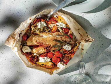 Recette du cabillaud en papillote au yaourt de la cheffe Dina Nikolaou