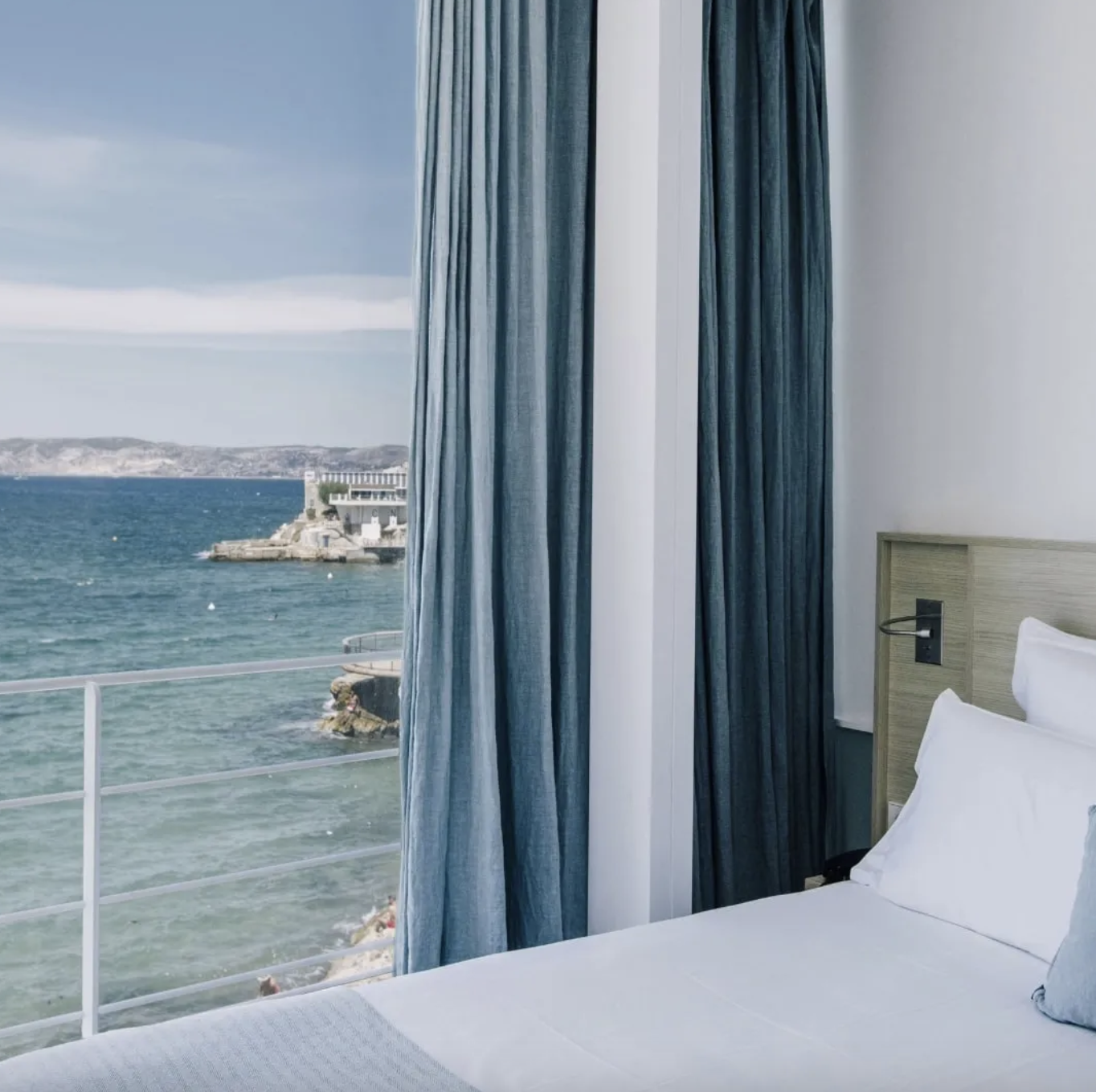 Une des chambres © Les Bords de Mer