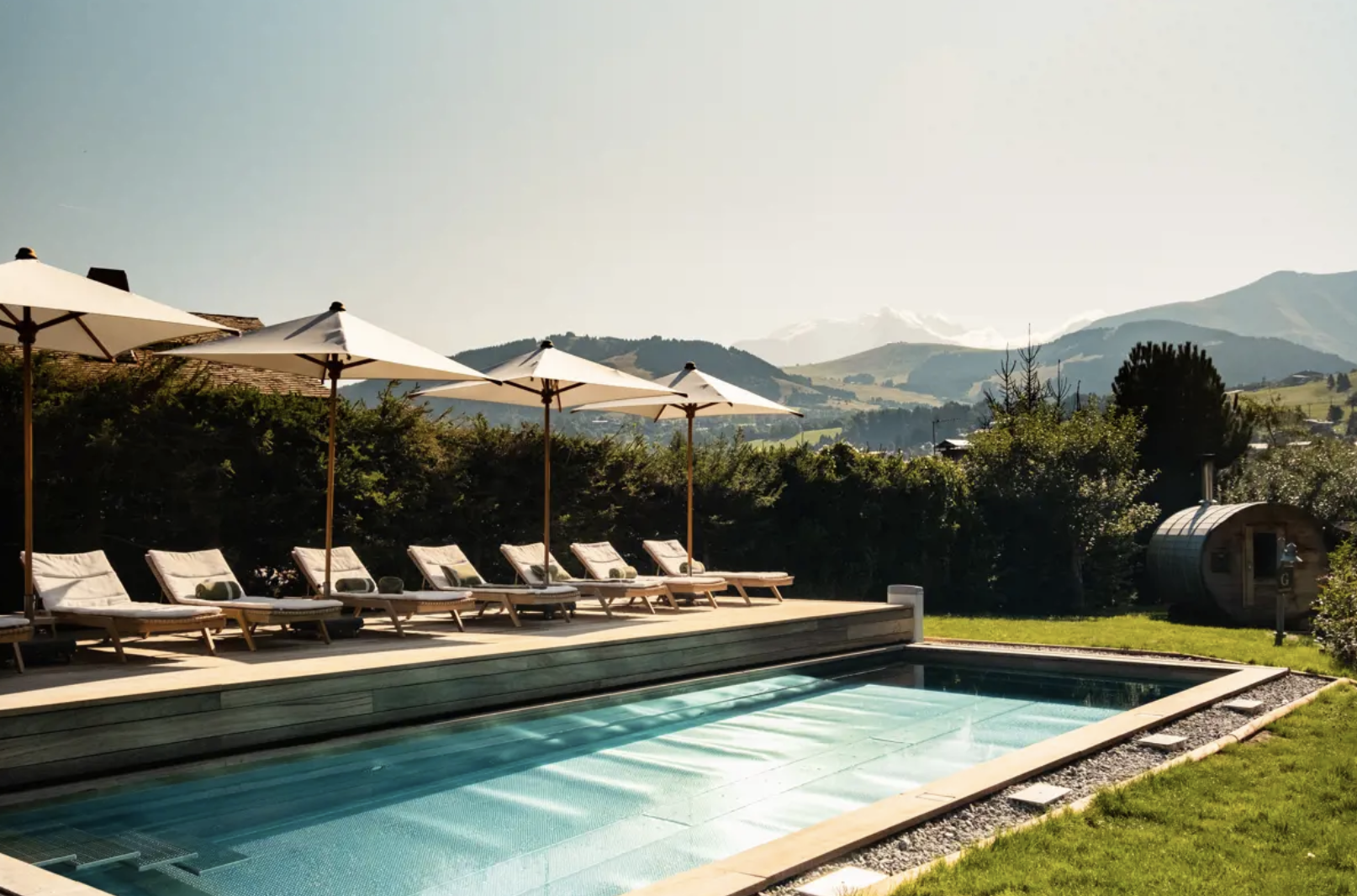 La piscine © L'Alpaga Megève