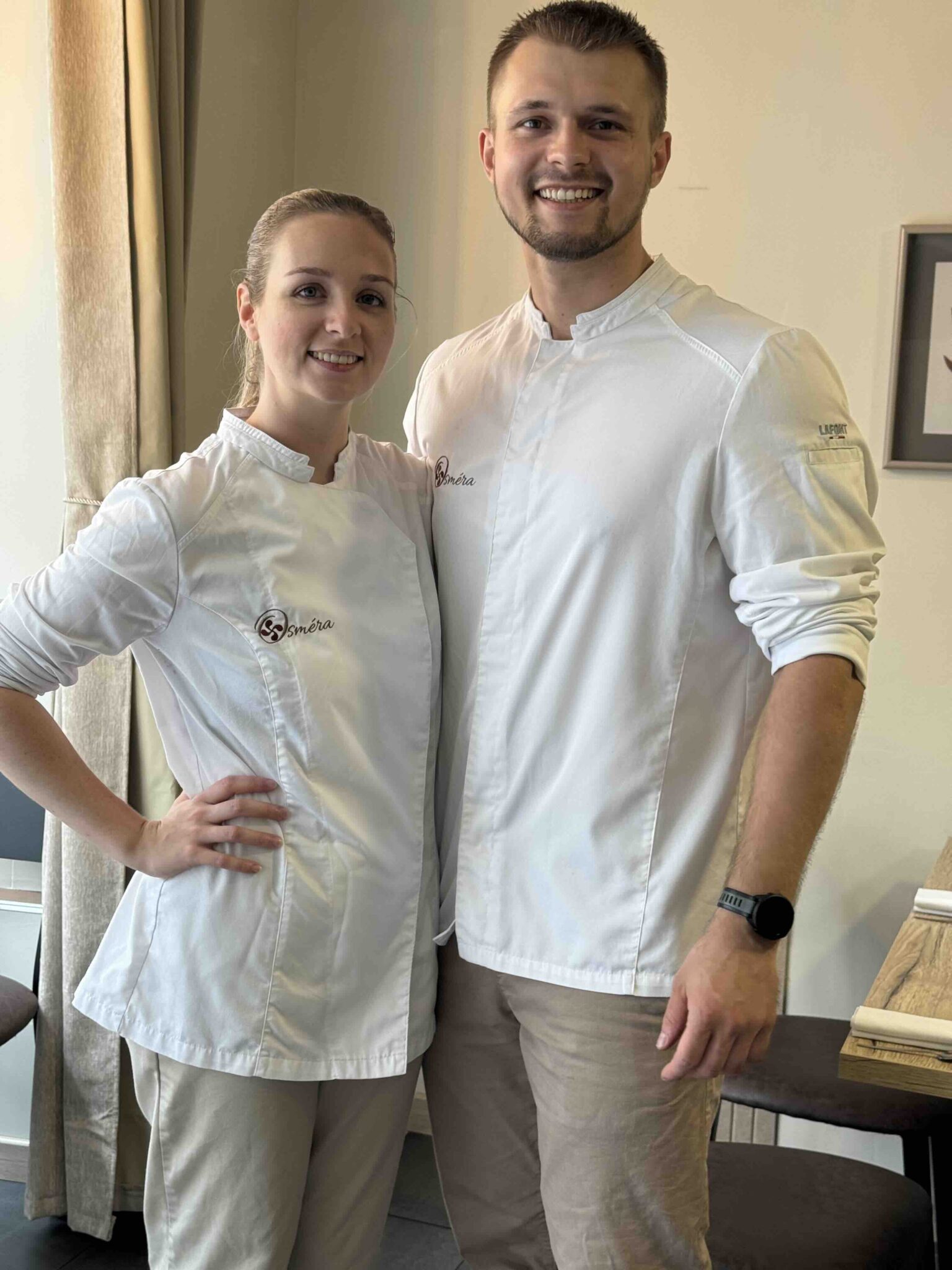 Faustine et Loïc au restaurant Osméra à Bayonne © DR