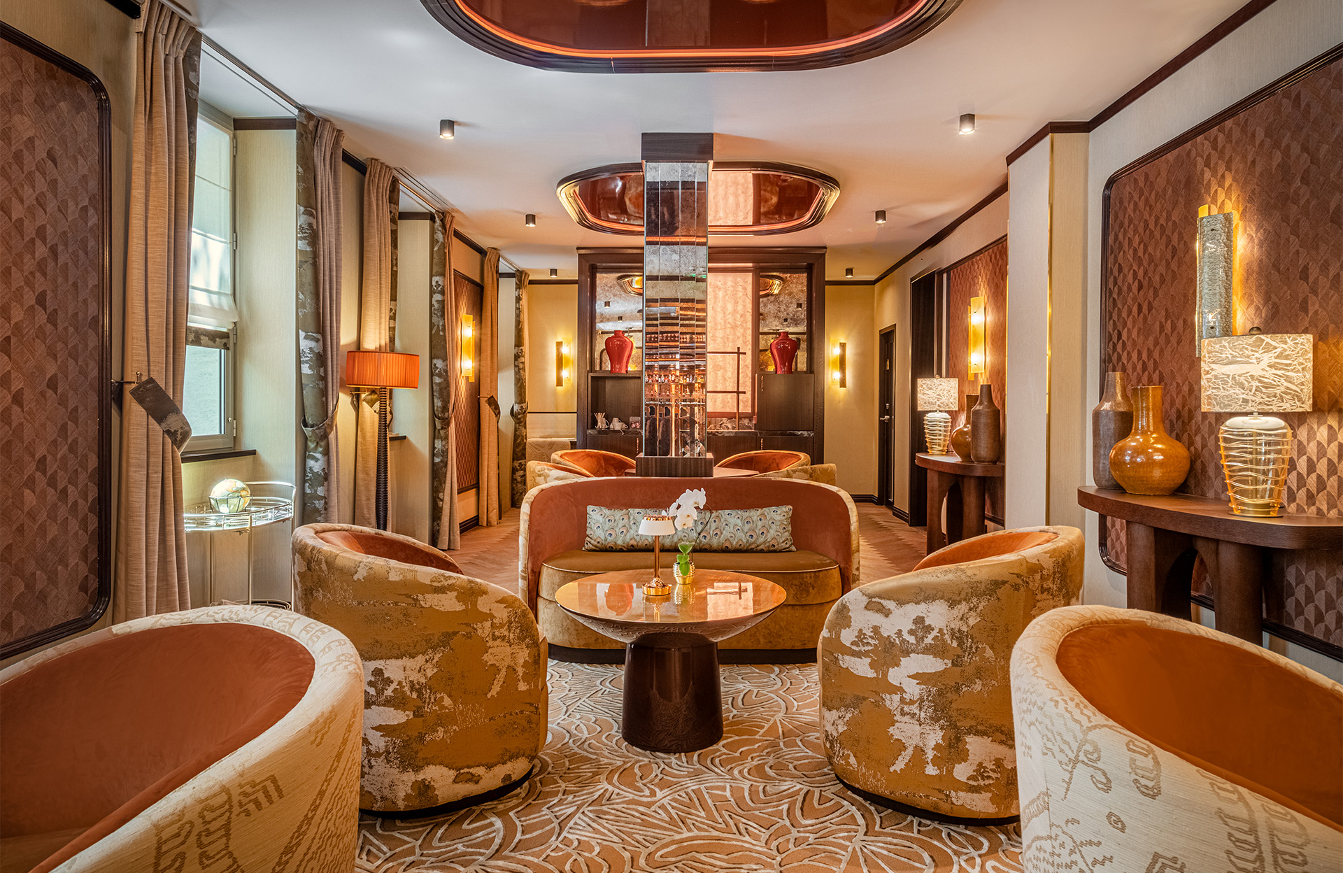 Le Lobby de l'hôtel 4 étoiles La Bourdonnais