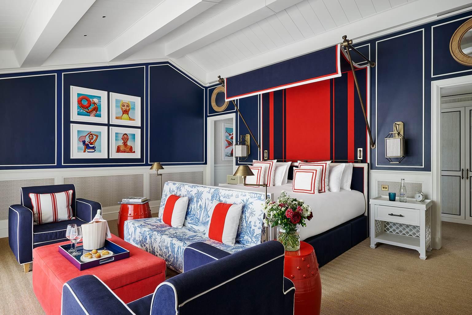 Suite de luxe Riviera dans un hôtel cinq étoiles à Saint-Tropez © AREV Saint-Tropez