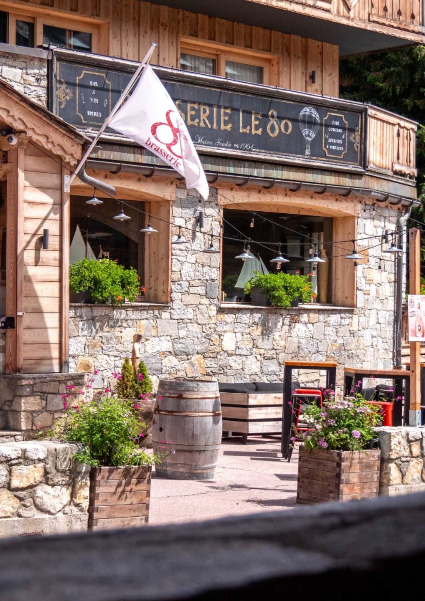 Le 80, la brasserie de l'hôtel © La Chaudanne
