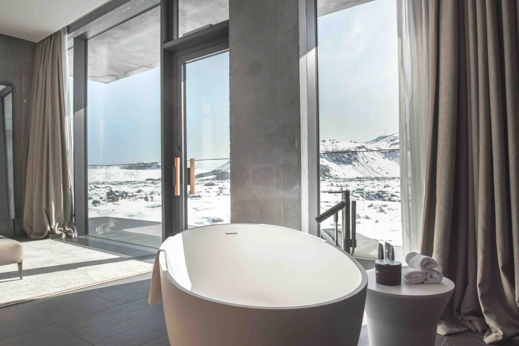 L'hôtel de luxe en Islande vue sur le Blue Lagoon © Retreat Hotel Gallery