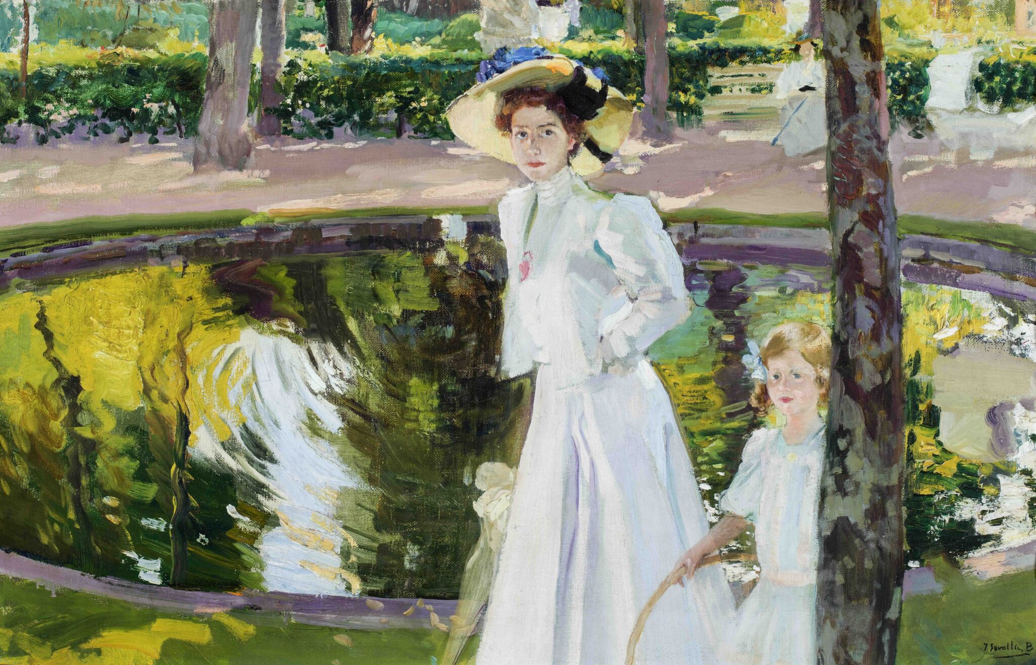 Joaquín SorollaMaría dans le jardin de La Granja La Granja de San Ildefonso Été 1907 © Museo Sorolla