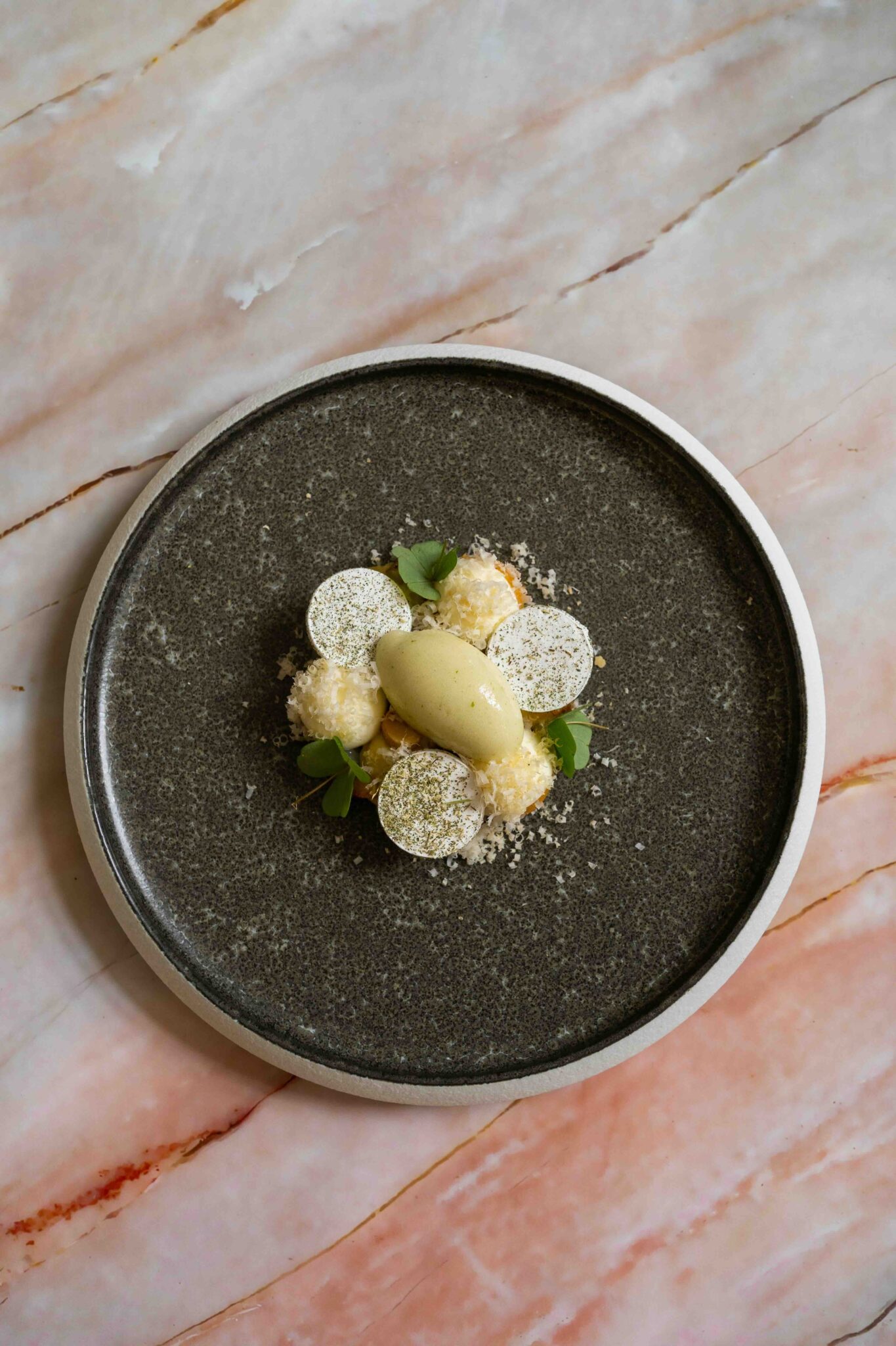 Recette à la mirabelle du chef Charles Coulombeau, au restaurant © La Maison dans le Parc