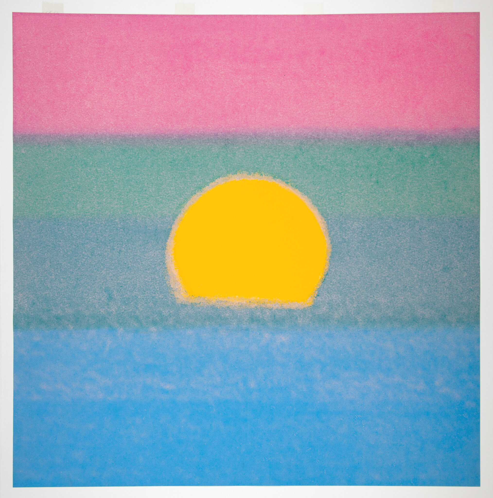 Andy Warhol, Sunset, 1972 ©The Andy Warhol Museum, Pittsburgh; Founding Collection, Contribution The Andy Warhol Foundation for the Visual Arts, Inc. Licensed by ADAGP, Paris 2026