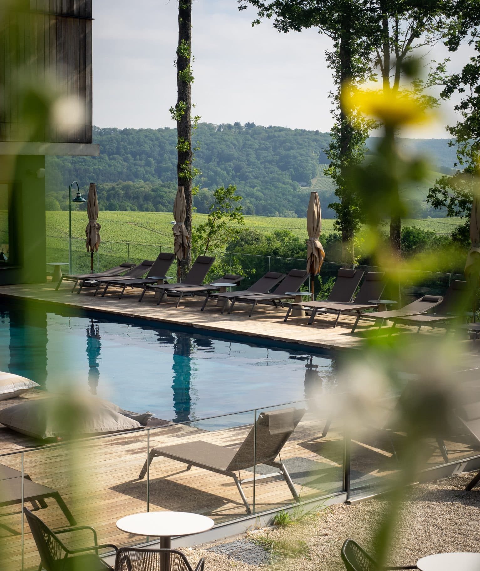 La piscine extérieure de l'hôtel © Adrien CHO