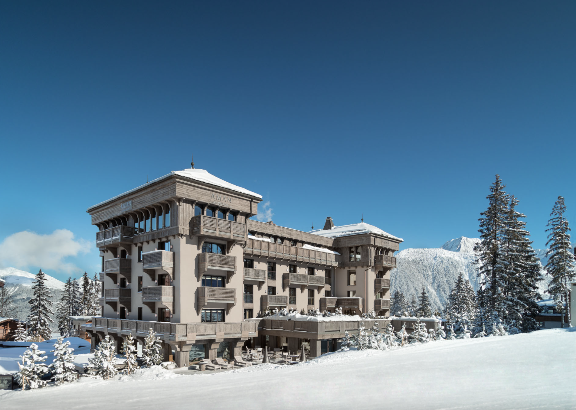 Aman Le Mélézin, hôtel iconique de Courchevel © Aman Le Mélézin