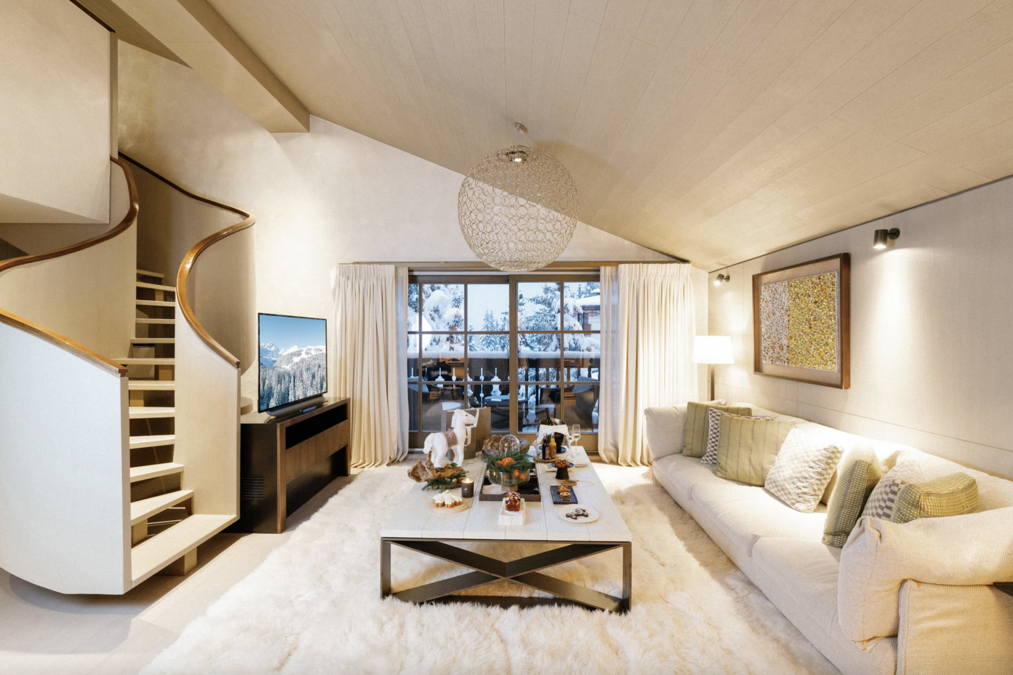 La Suite Duplex © Le Cheval Blanc Courchevel