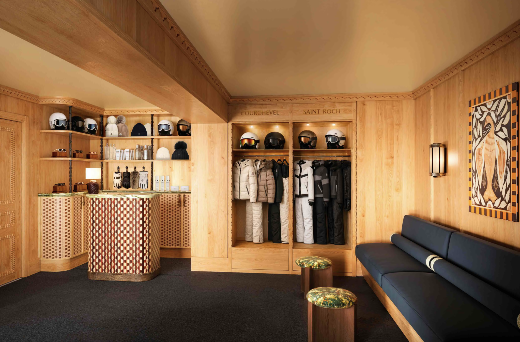 La Ski Room de l'Hôtel Saint Roch à Courchevel © Hôtel Saint Roch