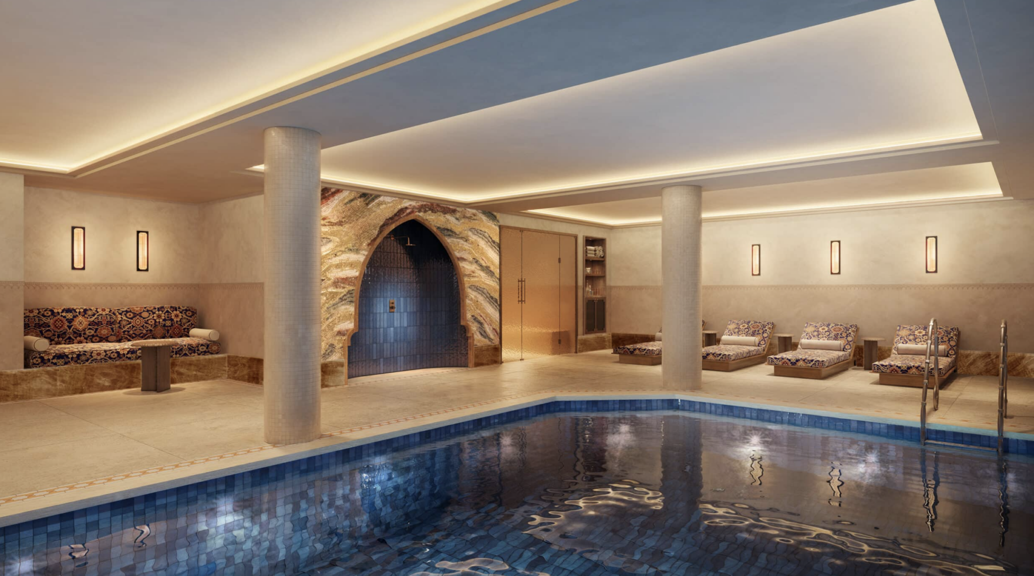 La piscine intérieure de l'hôtel © Hôtel Saint Roch Courchevel