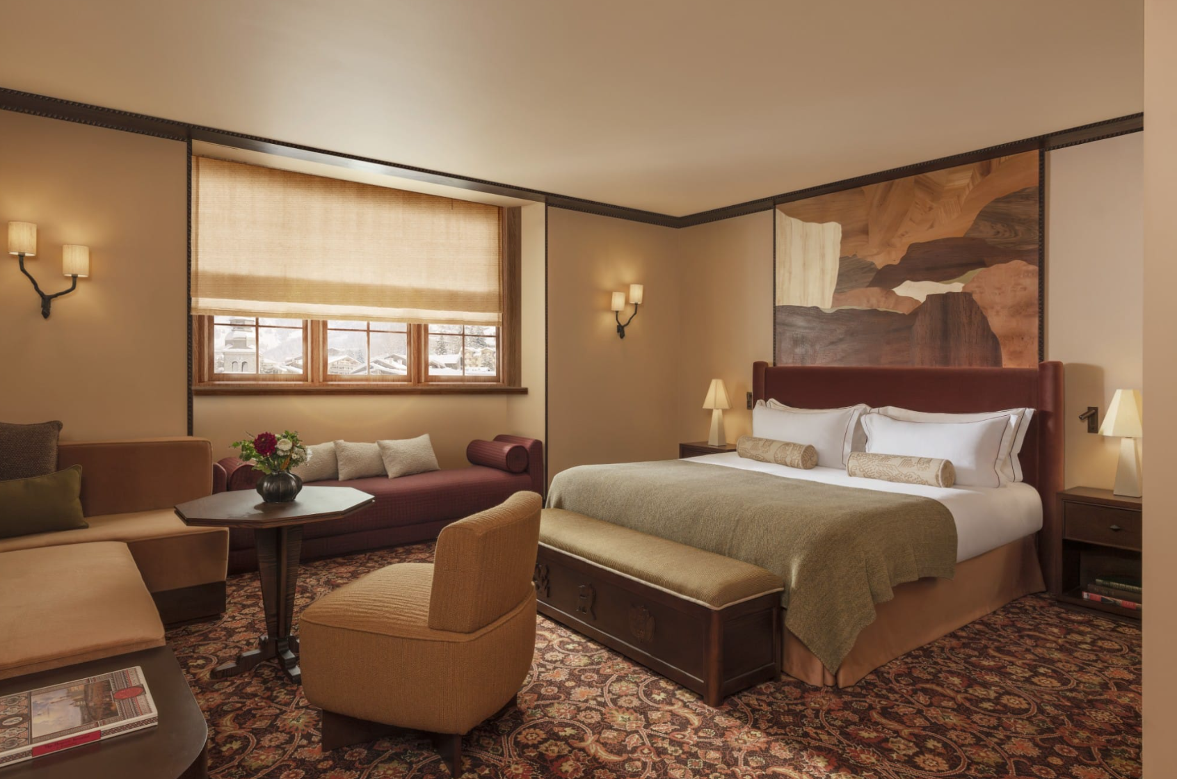 Une des chambres de l'hôtel © Hôtel Saint Roch Courchevel