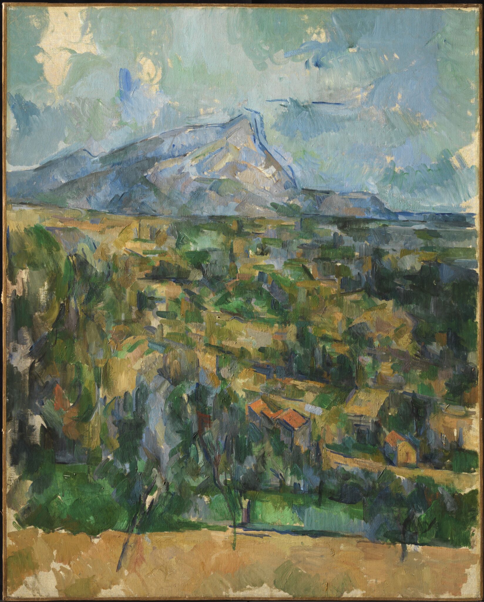 Paul Cézanne. Mont Sainte-Victoire , ca. 1904–6. Oil on canvas. Promised gift from the Henry and Rose Pearlman Foundation to the Museum of Modern Art. (Photo: Bruce M. White)