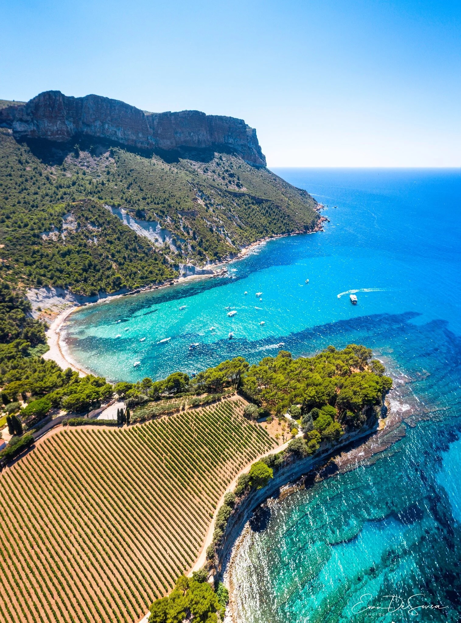 De Marseille à La Ciotat par la route de la Gineste et la route des Crêtes © Clos Sainte-Magdeleine